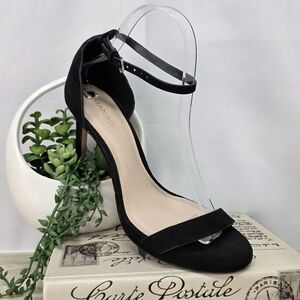 Mango Black Heeled Sandals